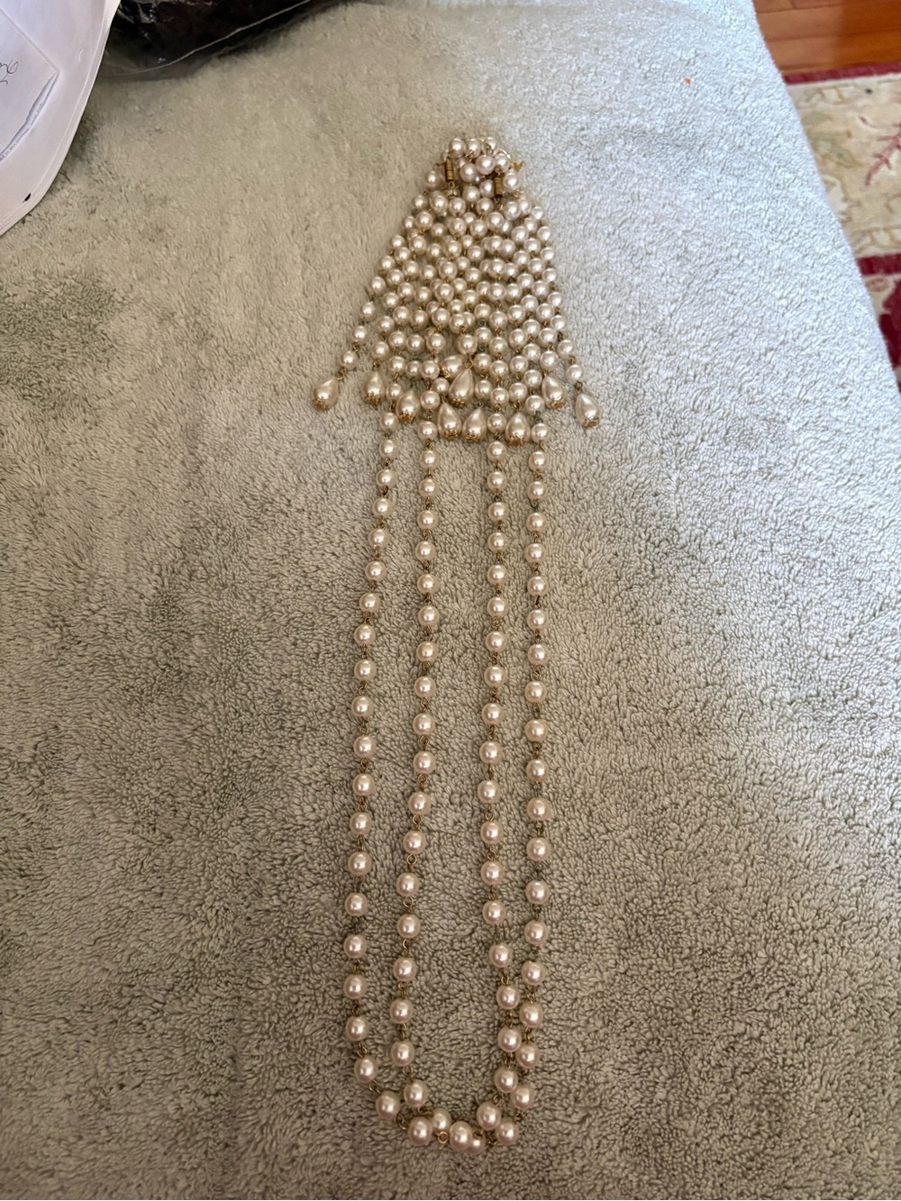 Long Faux Pearl Necklace - Ivory Pearl Strands